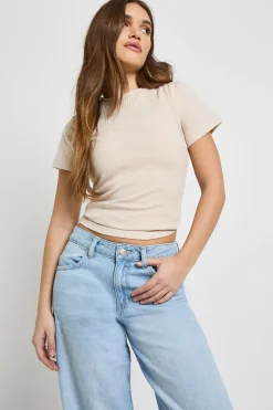 Jean Boyfriend Taille Mi-haute Basics