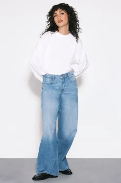 Jean Boyfriend Taille Mi-haute Basics