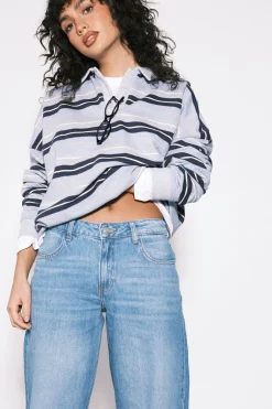 Jean Boyfriend Taille Mi-haute Basics
