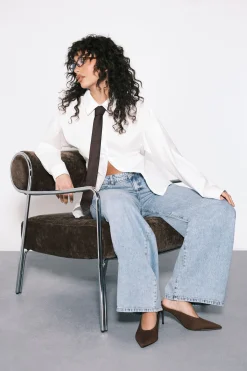 boohoo Jean Boyfriend Taille Moyenne Basics<Femme Denim|Jeans