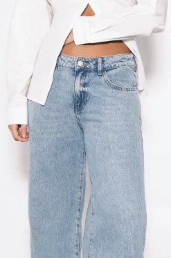 boohoo Jean Boyfriend Taille Moyenne Basics<Femme Denim|Jeans