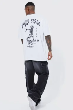 boohooMAN Jean cargo baggy à poches multiples<Homme Denim|Denim
