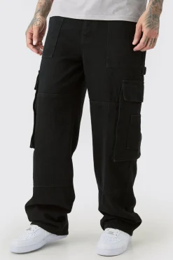 Jean cargo baggy pour hommes grands