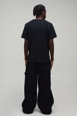 Jean Cargo Coupe Ample Avec Détails Zippés