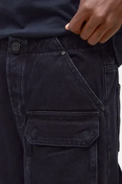 Jean Cargo Coupe Ample Avec Détails Zippés