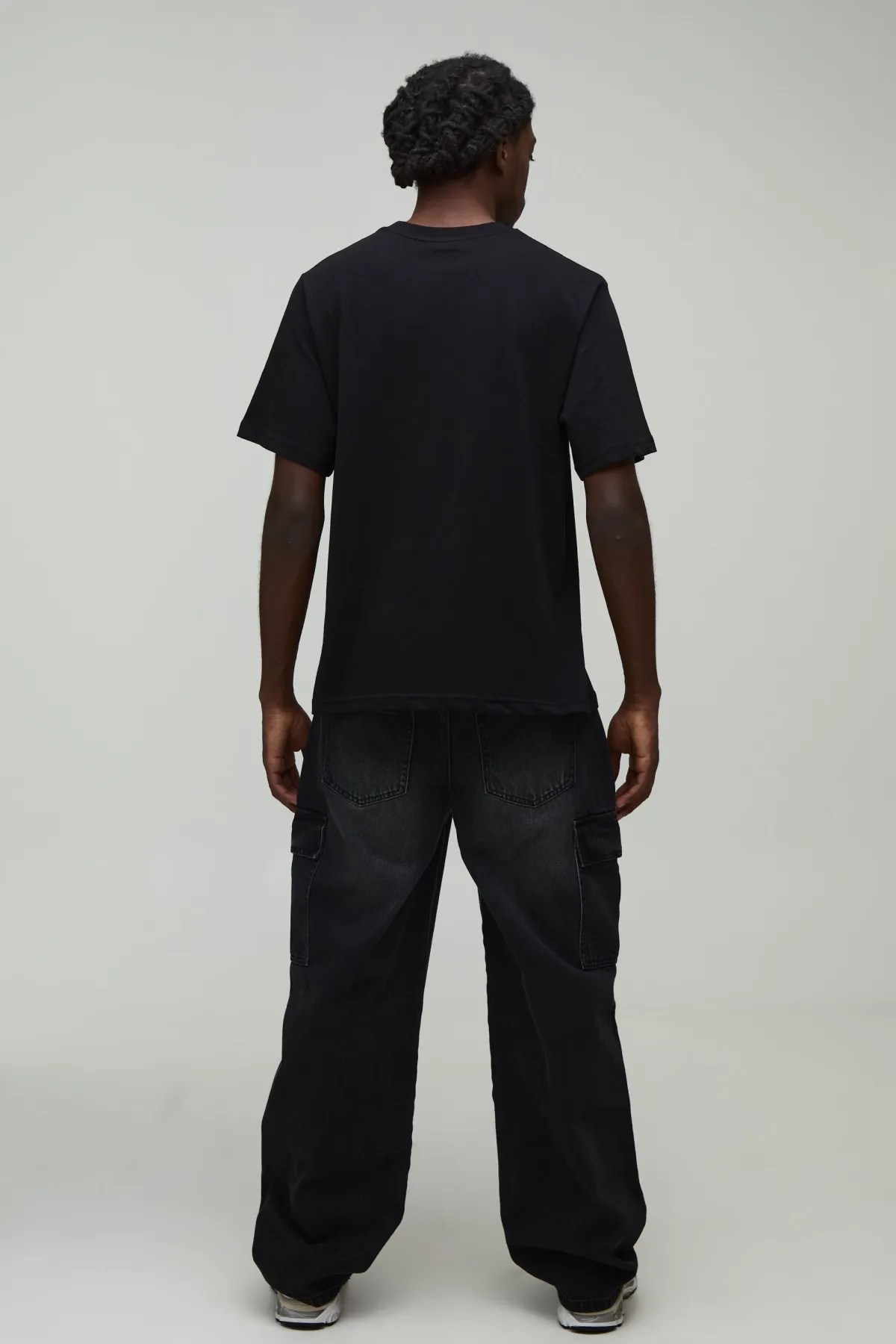 boohooMAN Jean Cargo Coupe Décontractée<Homme Denim|Denim