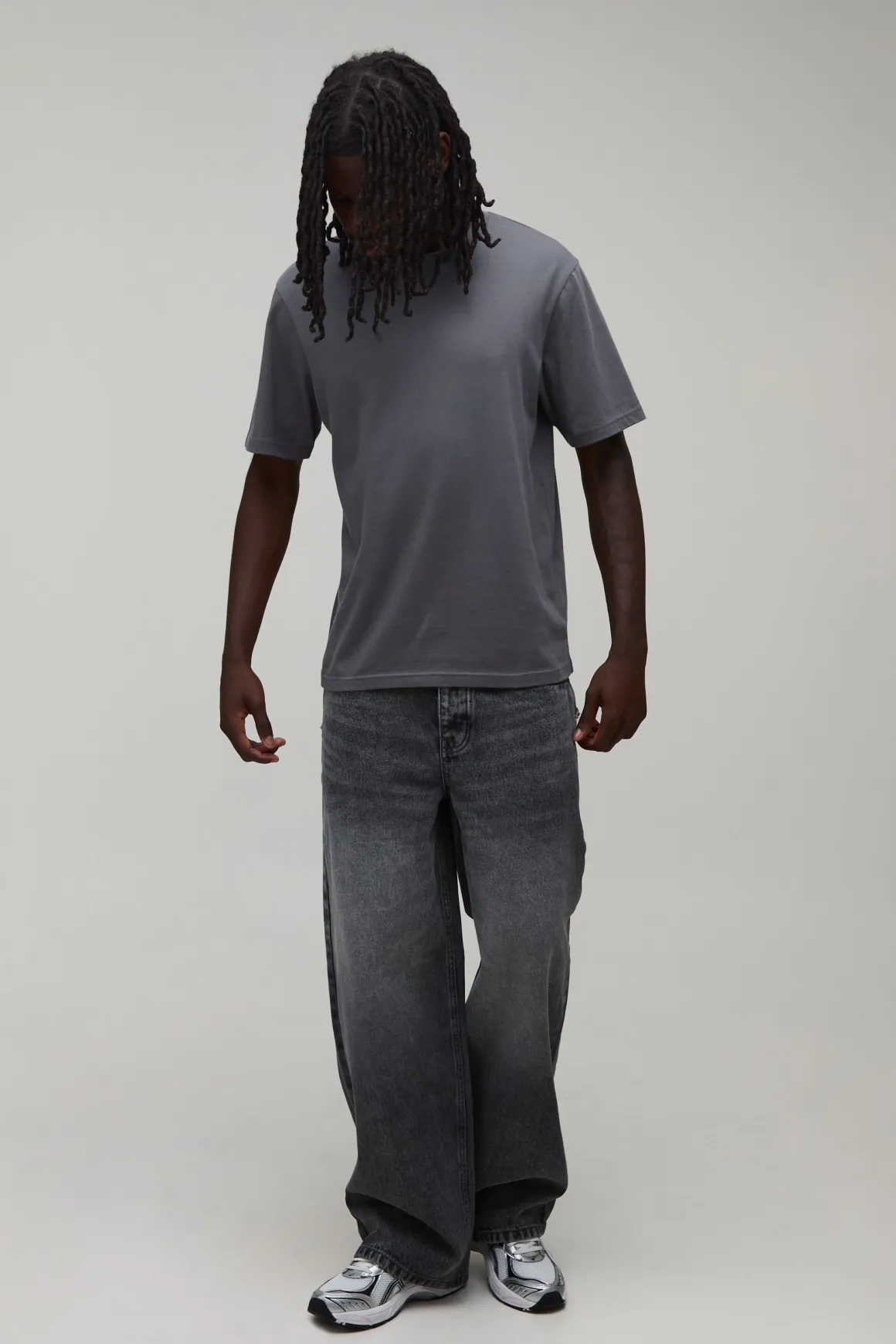 Jean Coupe Ample Avec Appliqué Zèbre