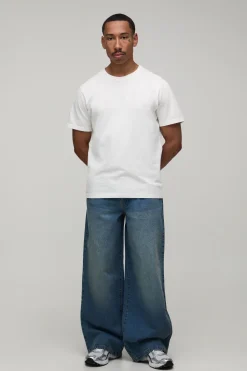 boohooMAN Jean Coupe Ample Décontractée Basique<Homme Jeans Grande Taille|Denim