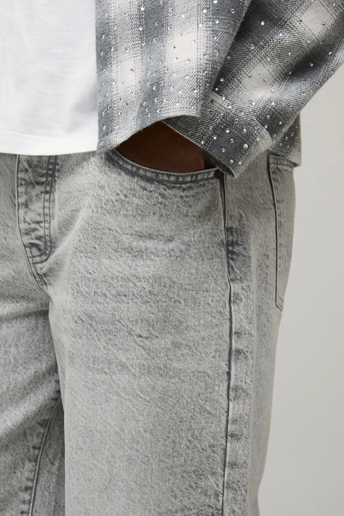 boohooMAN Jean Coupe Baggy Basique<Homme Denim|Denim