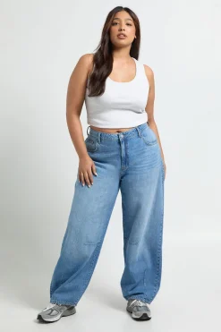 Jean Coupe Barrel Grande Taille