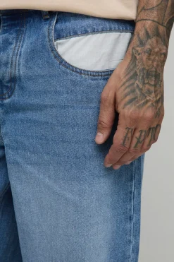 Jean à coupe décontractée avec détails de grandes poches