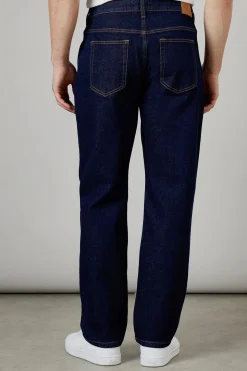 Jean Coupe Droite Stretch Délavage Rinse