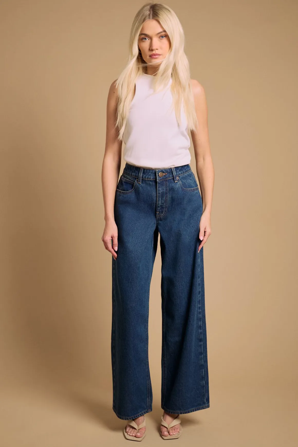 Jean Coupe Droite Style Western