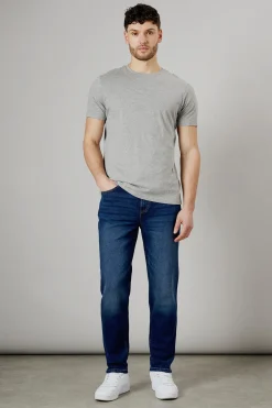 Burton Jean Coupe Fuselée Stretch Lavage Foncé<Homme Denim|Denim