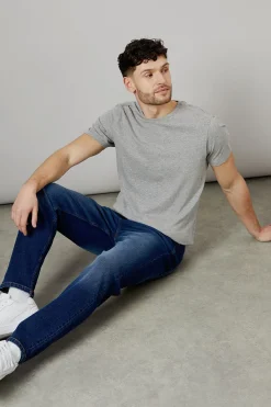 Burton Jean Coupe Fuselée Stretch Lavage Foncé<Homme Denim|Denim