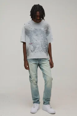boohooMAN Jean Coupe Slim Basique<Homme Denim|Denim