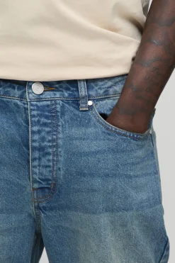 boohooMAN Jean Coupe Évasée Basique<Homme Jeans Grande Taille|Denim