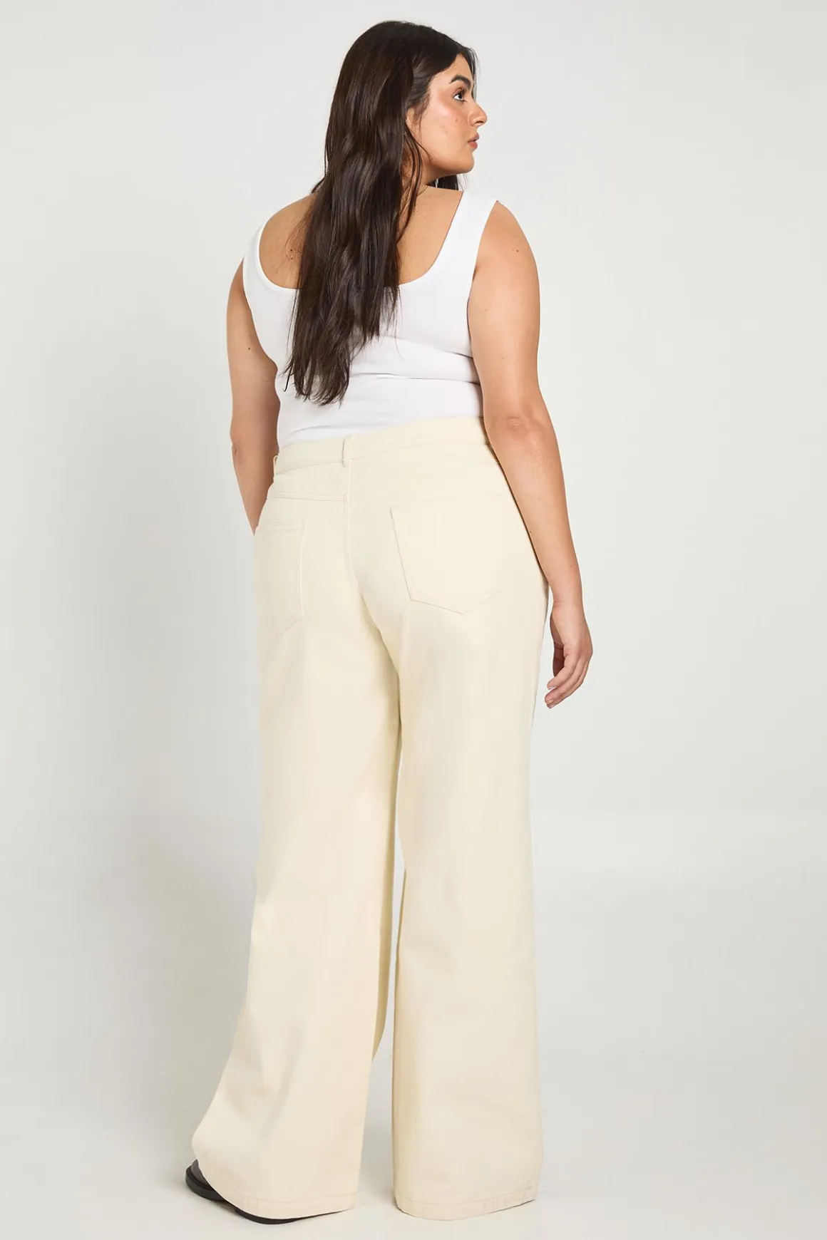 Jean Écru Large Taille Plus