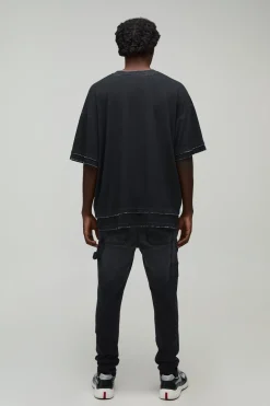 boohooMAN Jean De Charpentier Coupe Skinny<Homme Denim|Denim