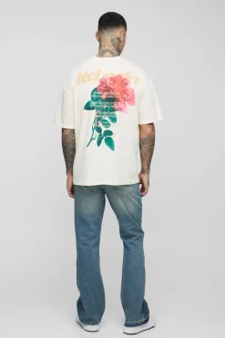 boohooMAN Jean de charpentier pour hommes grands, slim, rigide, évasé et déchiré<Homme Denim|Tout Afficher