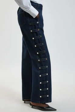 KarenMillen Jean Denim Militaire À Panneaux<Femme Denim|Jeans