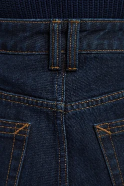 Jean Denim Taille Haute Coupe Droite