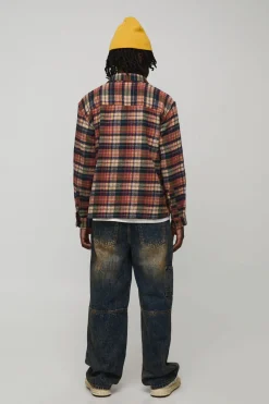 boohooMAN Jean de Travail Carpenter Délavé Coupe Décontractée<Homme Denim|Denim
