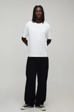 boohooMAN Jean Délavé Coupe Décontractée Détail Boucle<Homme Denim|Denim