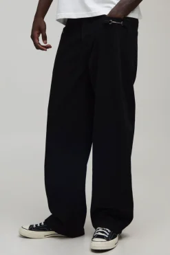 boohooMAN Jean Délavé Coupe Décontractée Détail Boucle<Homme Denim|Denim