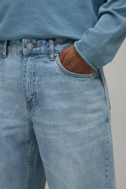 boohooMAN Jean Délavé Déchiré et Réparé à Motif Léopard Coupe Décontractée<Homme Denim|Denim