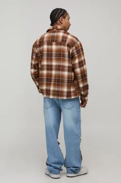 boohooMAN Jean Délavé à Genoux Déchirés Coupe Décontractée<Homme Denim|Denim