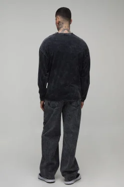 Jean Délavé À L'acide Coupe Ample Tall