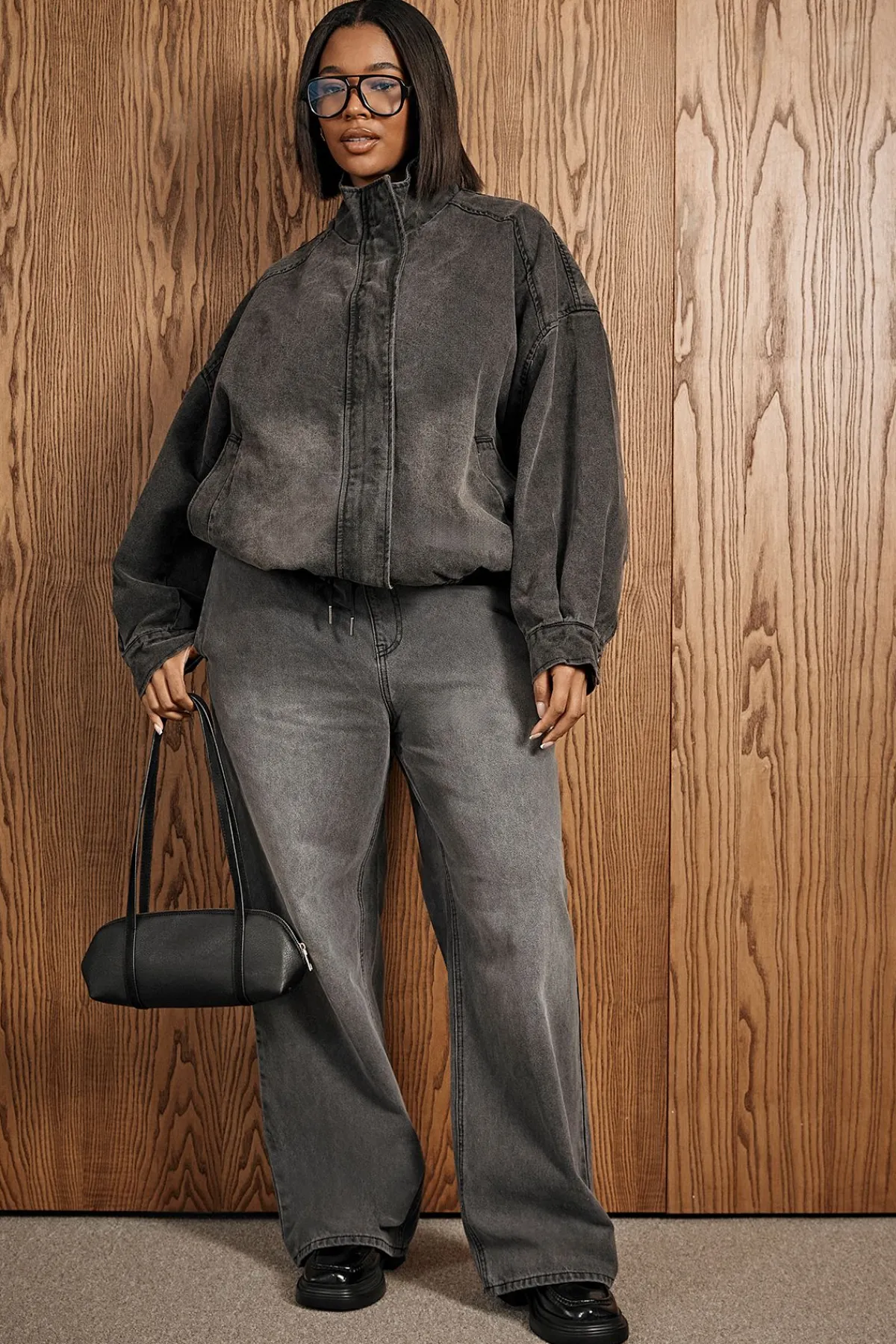 boohoo Jean délavé à taille élastique Plus<Femme Denim|Jeans