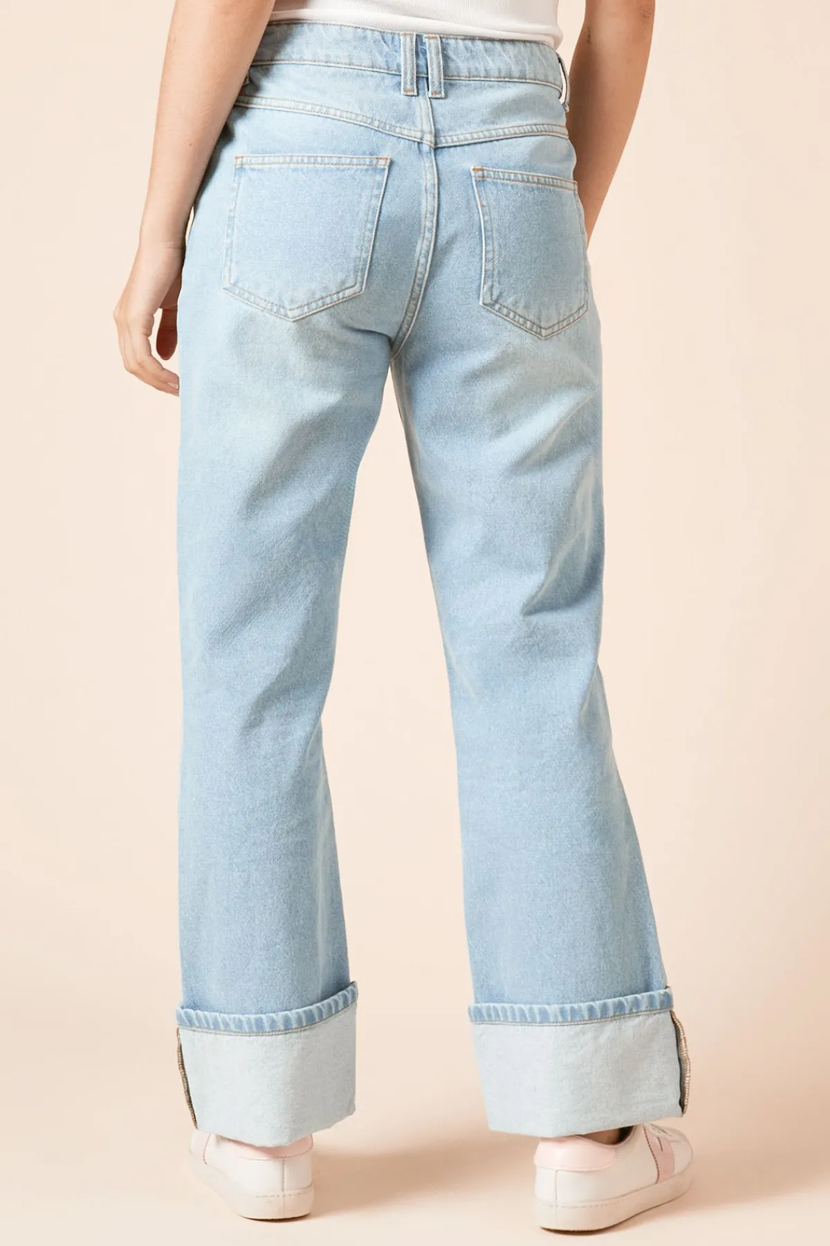 Dorothy Perkins Jean Droit Avec Revers<Femme Denim|Jeans