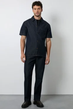 Burton Jean Droit Coupe Régulière En Denim Brut Délavage<Homme Denim|Denim