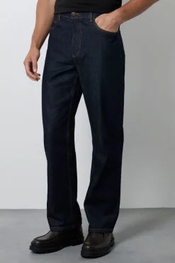 Burton Jean Droit Coupe Régulière En Denim Brut Délavage<Homme Denim|Denim