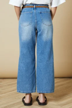 Oasis Jean Droit Raccourci avec Ceinture<Femme Denim|Jeans