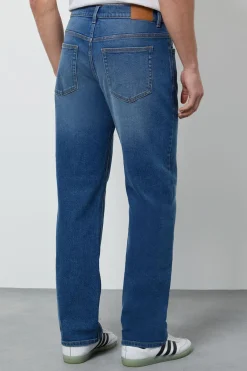 Burton Jean Droit Regular Coupe Droite Délavage Moyen Stretch<Homme Denim|Denim