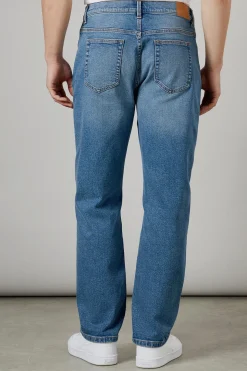 Jean Droit Stretch Délavage Stone