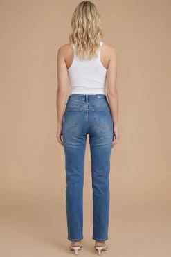 Jean Droit Taille Haute