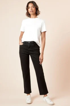 Jean Droit Taille Haute