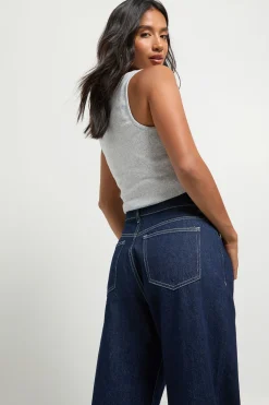 boohoo Jean droit taille haute Petite Basics<Femme Denim|Jeans