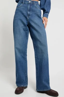 Jean droit à taille haute Tall Boohoo Basics