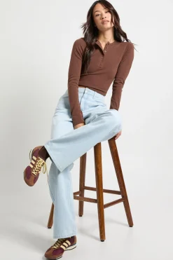 Jean Droit Taille Haute Tall Boohoo Basics