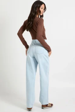 Jean Droit Taille Haute Tall Boohoo Basics