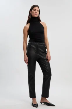 KarenMillen Jean en Cuir Stretch<Femme Pantalons|Tailleurs