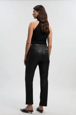 KarenMillen Jean en Cuir Stretch<Femme Pantalons|Tailleurs