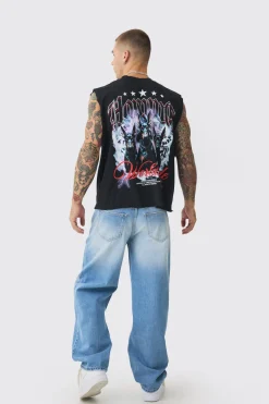 boohooMAN Jean en denim baggy à double ceinture rigide en<Homme Denim|Denim