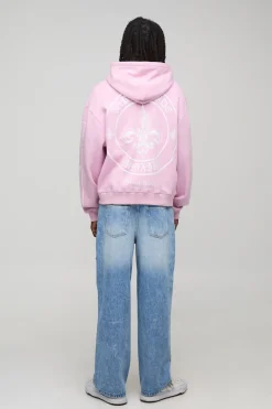 boohooMAN Jean en denim à coupe décontractée orné de motifs floraux<Homme Denim|Denim