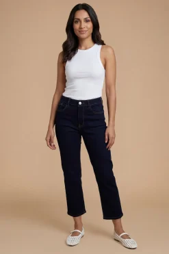 Jean En Denim Coupe Mom Petite